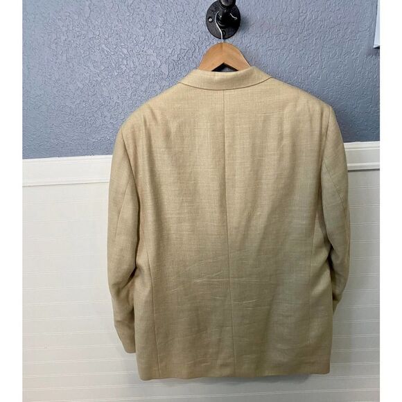 Vito Rufolo Men's Tan Button Down Blazer - Picture 7 of 12